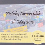 Wolseley Owners Club weekend away